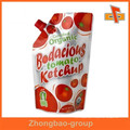 Spout top food packaging bag sealable plastic food pouch